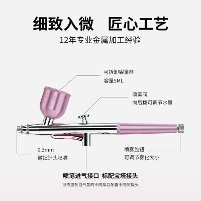 厂家直销高压注氧保湿喷雾仪面部美容仪手持小仙女家用注氧仪喷枪图2