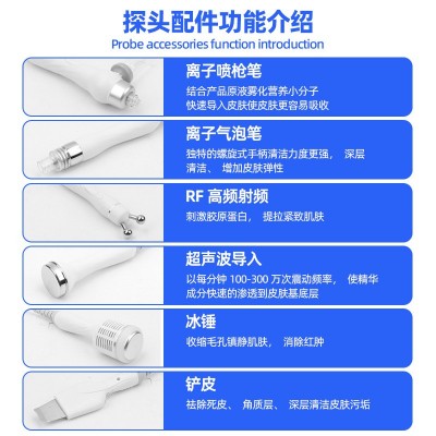 韩国氢氧小气泡六合一皮肤综合管理注氧补水美容院清洁仪器厂家图3