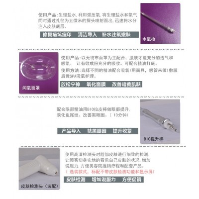 注氧仪器水氧仪皮肤管理仪深层高压补水氧气面罩喷雾水雕美容院图2