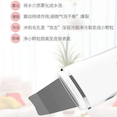 超声波铲皮机去黑头家用美容离子导入导出超声刀洁面仪毛孔清洁器图4