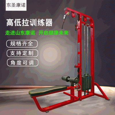 高低拉训练器高拉低拉一体机训练器力量训练商用健身房用健身器材图2