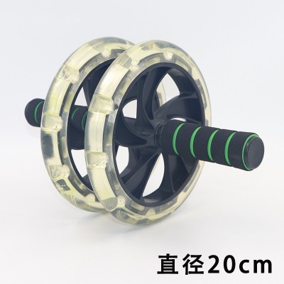 防滑纹路功能健腹轮双轮腹肌轮静音健腹收腹轮滚轮健身器材批发图1