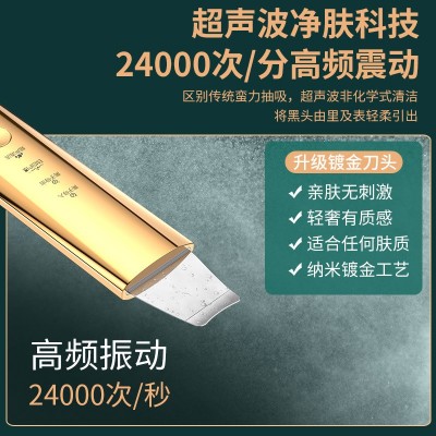 新款家用超声波铲皮机 毛孔清洁吸黑头仪器洁面仪 导入导出美容仪图2