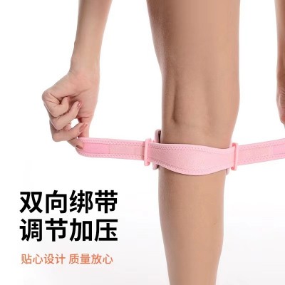 跨境可调节加压减震运动护膝跳绳跑步硅胶髌骨带夏护髌骨护膝厂家图2