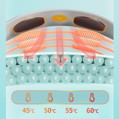 腰部按摩器SkG同款加热按摩腰带 暖宫神器腹部热敷舒缓护腰按摩仪图4
