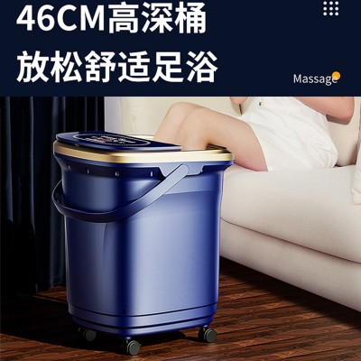 志高足浴盆全自动按摩加热恒温电动高深桶家用过小腿膝洗脚泡脚桶图2