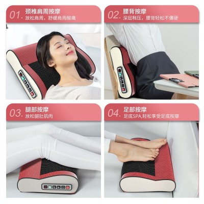颈椎按摩器家用颈部腰部背部肩部多功能电动按摩枕神器全身揉捏图4