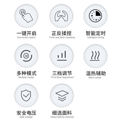 颈椎按摩器家用颈部腰部背部肩部多功能电动按摩枕神器全身揉捏图3