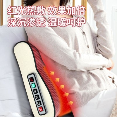 颈椎按摩器家用颈部腰部背部肩部多功能电动按摩枕神器全身揉捏图2