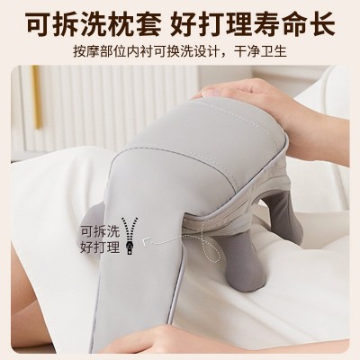 加工肩颈斜方肌多功能按摩器热敷颈部脖子揉捏按摩仪家用颈椎神器图3
