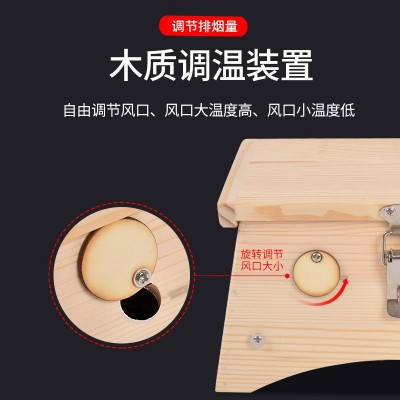 艾灸盒 批发木质家用滤烟控温艾炙盒全身通用六针艾灸盒使用方法图2