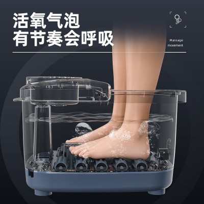 足浴盆熏蒸气泡全自动电动加热恒温家用洗脚盆足疗泡脚机深桶按摩图1