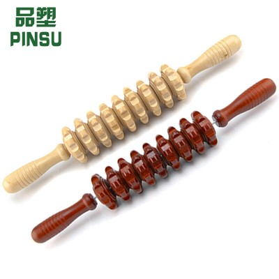 按摩器新款木制家用健身用品 腹部训练木纹腿部按摩器材工厂批发图5
