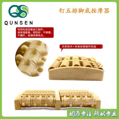 木质脚底滚轮按摩器经络按摩健身器 足底实木滚珠按摩器厂家批发图4