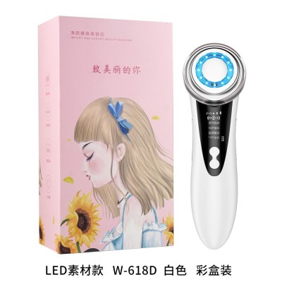 美容仪家用脸部按摩仪光子嫩肤红蓝光导入面部清洁提拉紧致美容仪图5