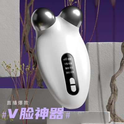 新品EMS滚轮瘦脸仪震动导入面部按摩提拉紧致V型瘦双下巴瘦脸神器图3