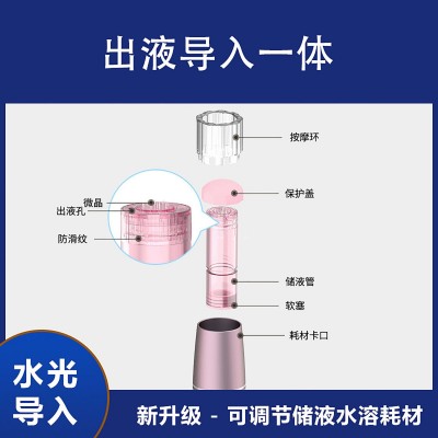 家用美容仪水光导入纳米微针冻干粉导入皮肤管理中胚浅导美容仪器图3