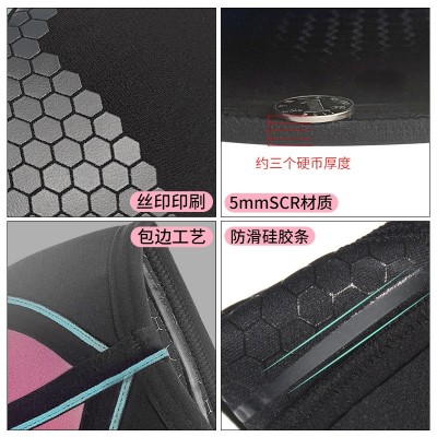 三片式5mm氯丁橡胶大力士深蹲护膝套专业健身运动举重护膝护具图2