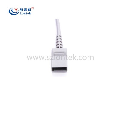 兼容迈瑞PM6000/6800/T5/T8有创血压传感器电缆 IBP电缆 转尤它图2