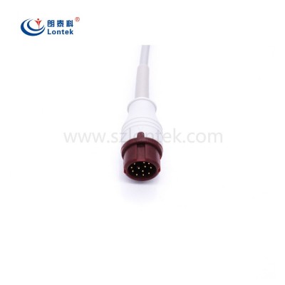 兼容迈瑞PM6000/6800/T5/T8有创血压传感器电缆 IBP电缆 转尤它图4
