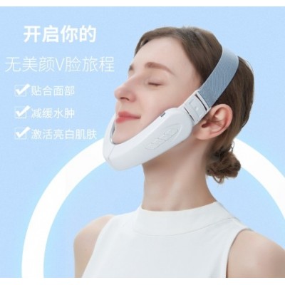 跨境V型脸仪器瘦ems微电流塑脸智能v脸美容仪脸部按摩器下巴图3