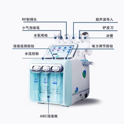 氢氧小气泡美容仪美容院清洁仪氢氧大气泡皮肤管理仪注氧仪吸黑头图3