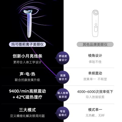 眼部按摩仪缓解疲劳眼霜导入美容仪热敷眼袋去黑眼圈提拉神器淡纹图4