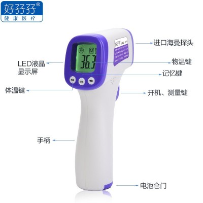 工厂现货 医用体温枪家用 体温物温非接触测温仪儿童婴儿成人测温图3