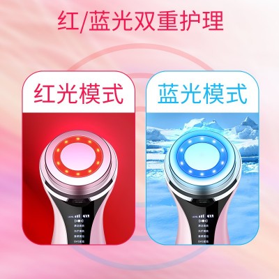 新款导入仪面部提拉紧致美容仪器红蓝光嫩肤美容按摩仪器温感提拉图3