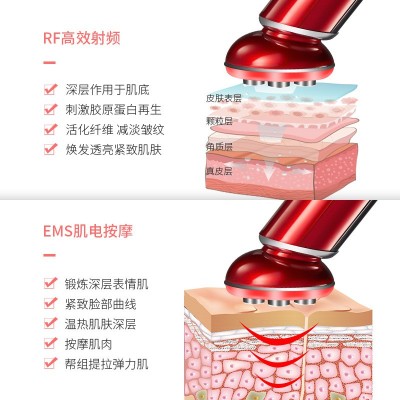 跨境RF射频美容仪家用光子嫩肤除皱脸部美白按摩仪提拉射频导入仪图4