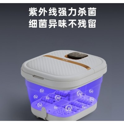 工厂跨境110v伏便捷折叠自动加热足浴盆泡脚桶家用美规国外艾斯凯图2