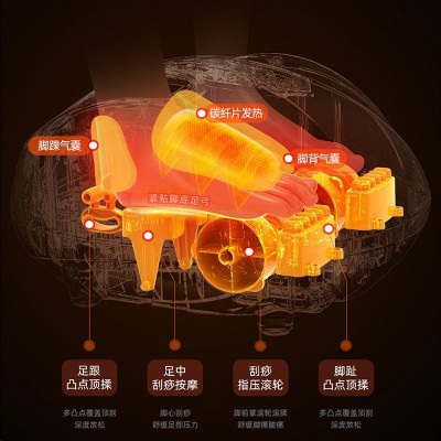 脚底按摩器足底脚步全自动足疗机揉捏按脚足部经理疏通仪器图3