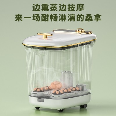 志高电动按摩加热洗脚盆 家用全自动恒温泡脚桶 加深泡小腿足浴盆图4