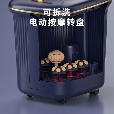 熏蒸足浴盆气泡全自动电动加热恒温家用洗脚盆足疗按摩器泡脚桶深图4