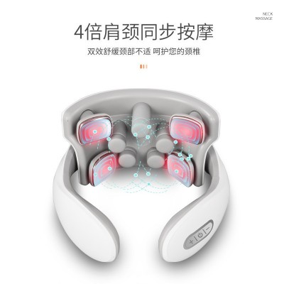 颈椎按摩器按摩仪颈部肩颈脖子热敷家用多功能智能脉冲护颈仪理疗图5