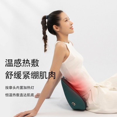 腰部按摩器家用车载靠垫坐垫全身多功能热敷揉捏办公室腰靠按摩仪图2