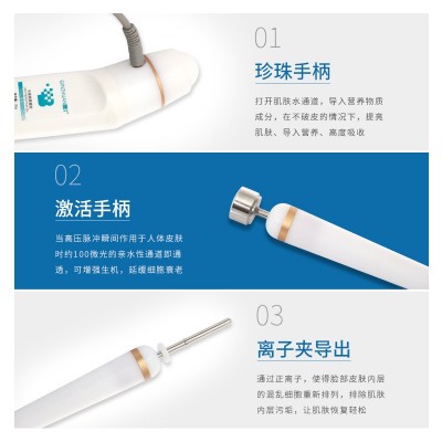 厂家直供大白肌美容仪脸部深层导入离子提拉清洁皮肤管理仪器院线图2