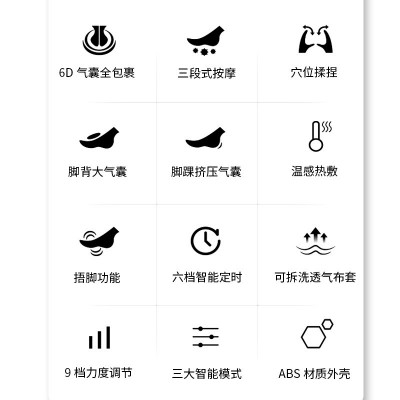 足部按摩器时尚智能足疗机足部脚底足底揉捏气囊热敷按摩机图4