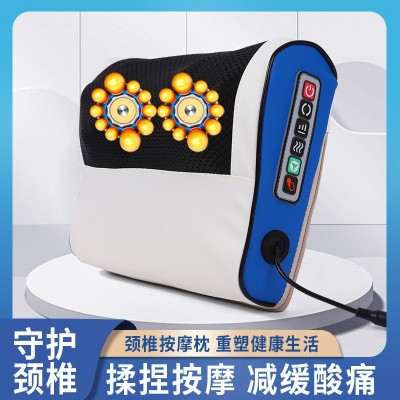 跨境按摩器多功能按摩颈部热敷腰部揉捏家用肩部肩膀颈肩仪器枕头图3