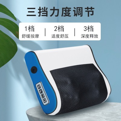按摩枕头颈椎按摩器颈部腰部背部多功能电动家用按摩仪礼品批发图2