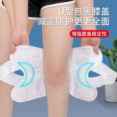 跨境六代日本护膝可调节运动护膝盖跑步篮球护具半月板支撑髌骨带图3
