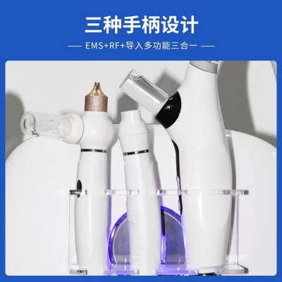 全新三合一EMS无针水光 美容院专用注氧射频微电纳微晶补水导入仪图2