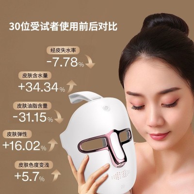 光子嫩肤仪红蓝光面罩家用脸部大排灯led照脸祛斑祛痘印美容仪器图2