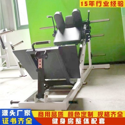 商用倒斜蹲机 45度深蹲机 专业腿部力量健身器材哈克倒蹬训练器图4