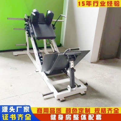 商用倒斜蹲机 45度深蹲机 专业腿部力量健身器材哈克倒蹬训练器图3