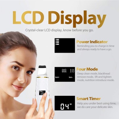 超声波铲皮机 美容仪器铲皮刀去粉刺仪 脸部黑头铲 毛孔清洁器图2