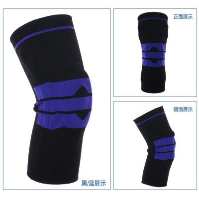 针织运动保暖半月板骑行髌骨护膝套护具批发健身跑步篮球硅胶护膝图3