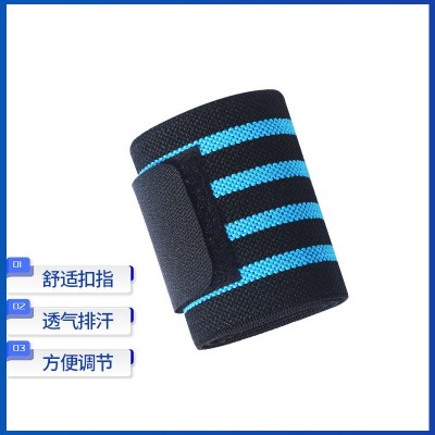大拇指圈护腕卧推加压手腕带护具防扭伤弹力护腕带厂家定制图3