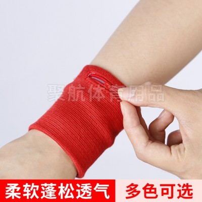 健身运动护腕 成人拉链护腕加压个性护手腕 钥匙零钱腕包图3