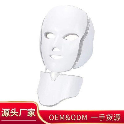外贸跨境 美容院仪器 光子嫩肤仪 彩光带脖子面膜机LED美容仪面罩图4